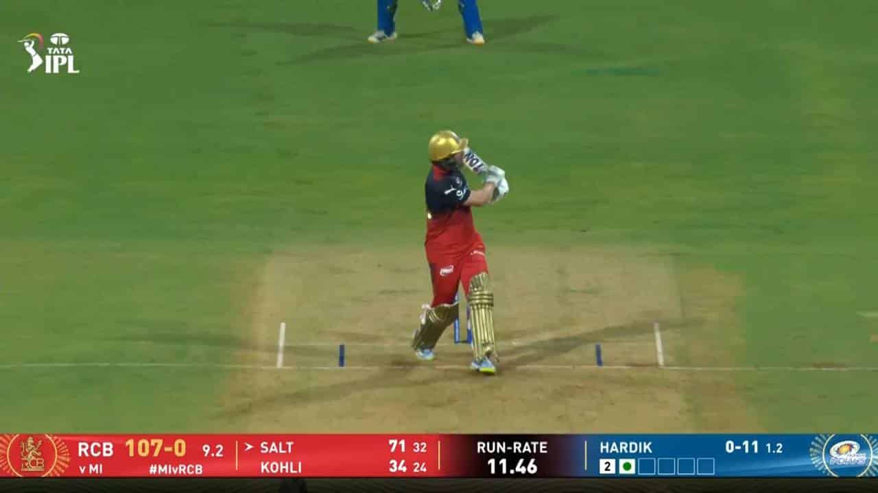 IPL 2026 M20: MI vs RCB -  Phil Salt Six | IPLT20